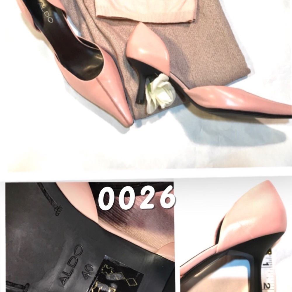 Pink kitten heel aldo size 10 never worn